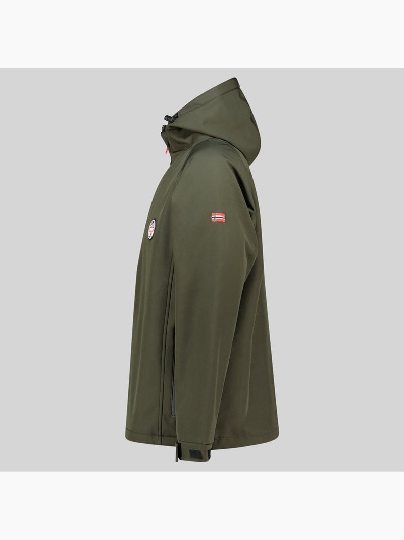 Softshelljas met capuchon tamigobadge – geographical norway Kaki - Kiabi