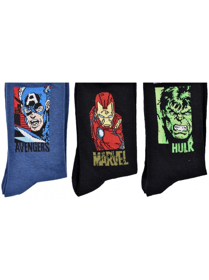 Sokken AVENGERS - Set van 3 Multicolor - Kiabi