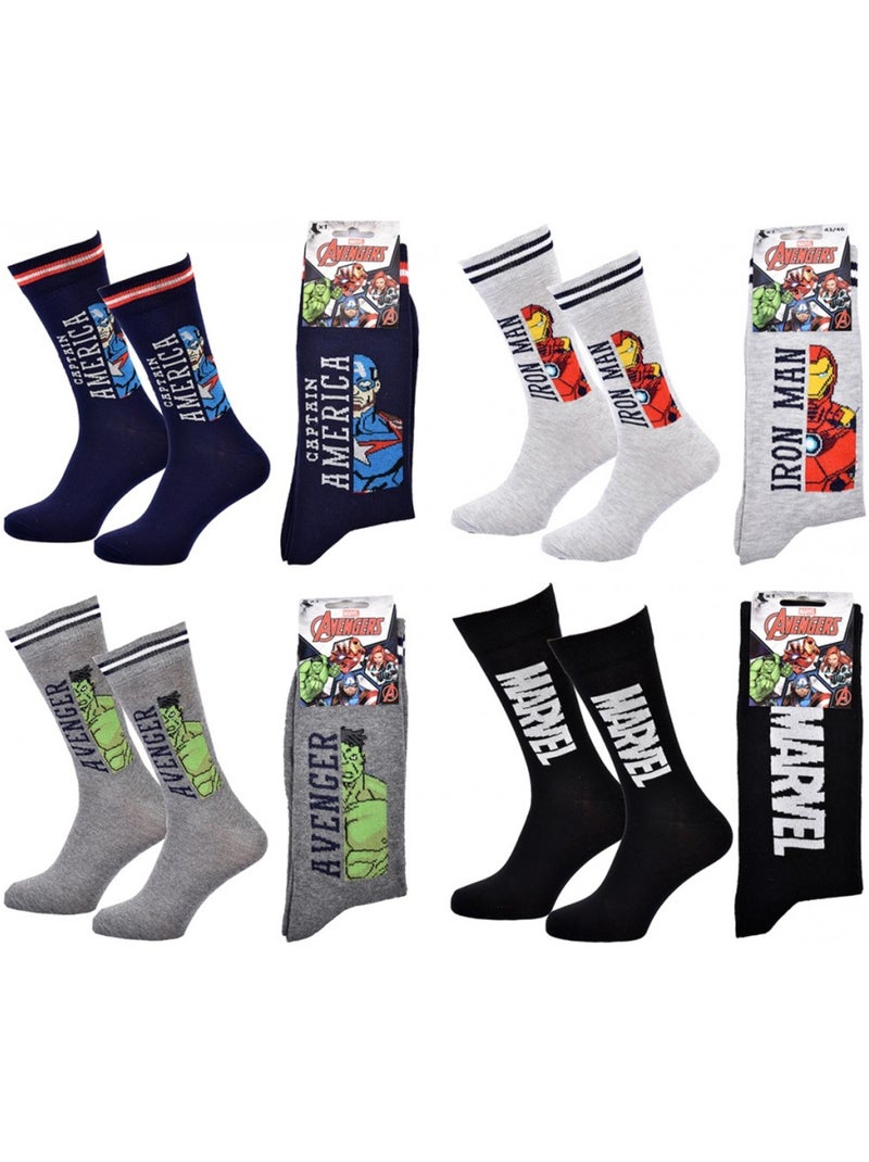 Sokken AVENGERS - Set van 4 paar Multicolor - Kiabi