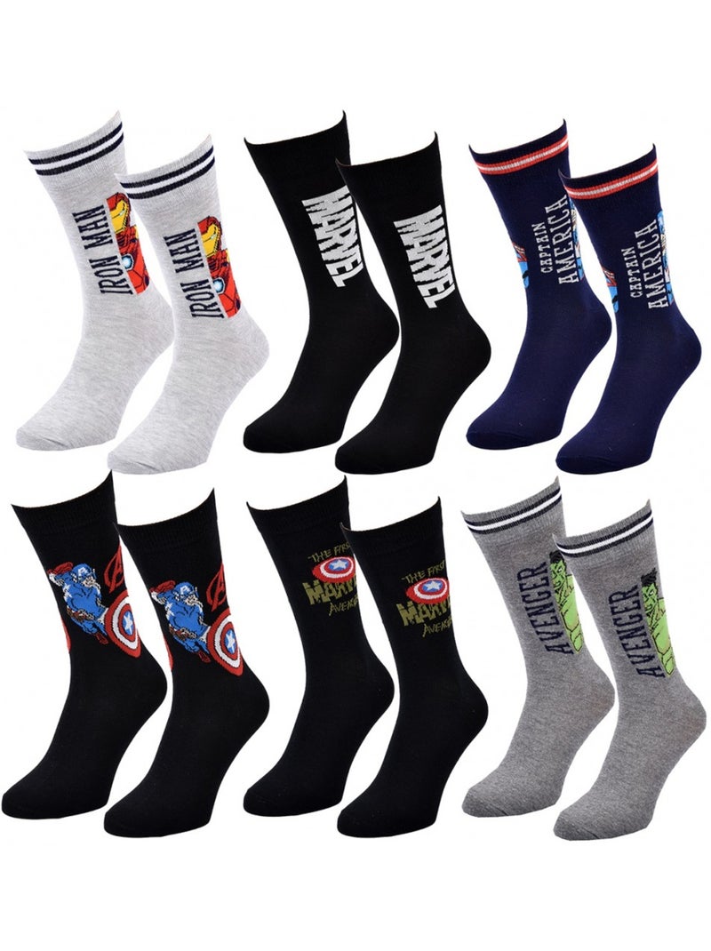 Sokken AVENGERS - Set van 6 Multicolor - Kiabi
