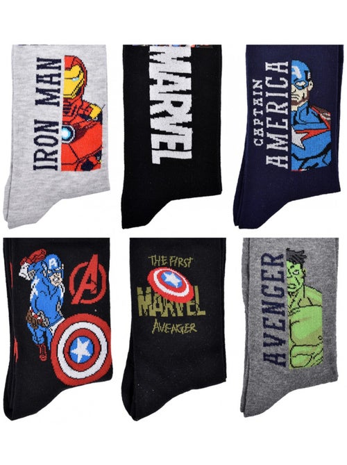 Sokken AVENGERS - Set van 6 - Kiabi Sokken AVENGERS - Set van 6 - Kiabi