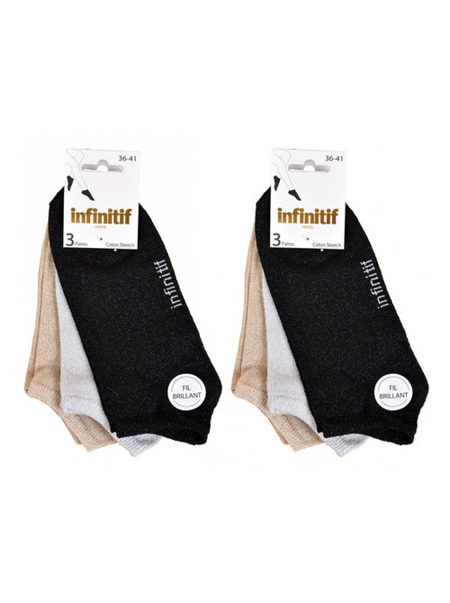 Sokken dames INFINITIF - Set van 6 - Kiabi Sokken dames INFINITIF - Set van 6 - Kiabi