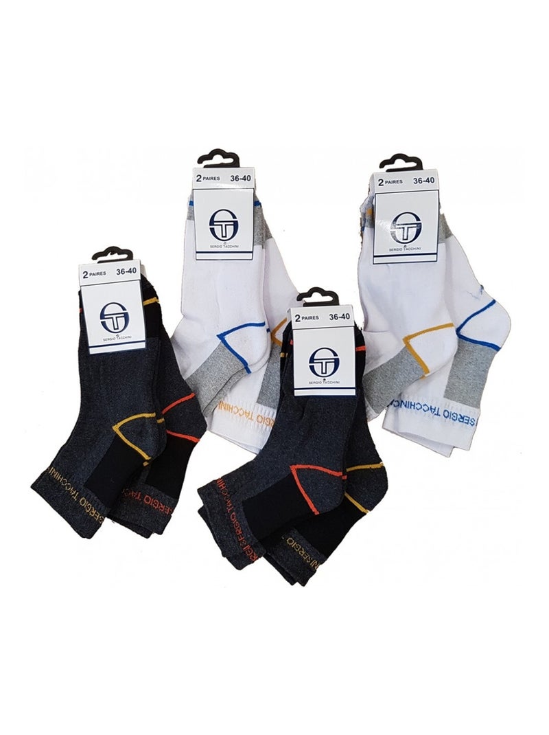 Sokken dames SERGIO TACCHINI Socquettes - Set van 10 Multicolor - Kiabi