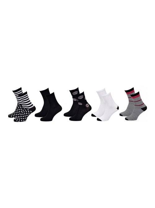 Sokken dames TWINDAY - Set van 8 - Kiabi Sokken dames TWINDAY - Set van 8 - Kiabi