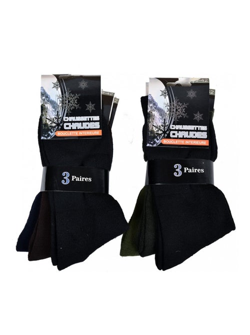 Sokken heren seizoen warmte comfort - Set van 6 - Kiabi Sokken heren seizoen warmte comfort - Set van 6 - Kiabi