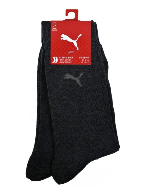 Sokken heren stadskleding PUMA CLASSIC set van 2 - Kiabi Sokken heren stadskleding PUMA CLASSIC set van 2 - Kiabi