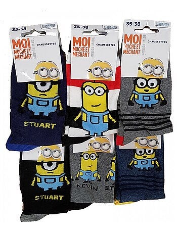 Sokken jongen Licentie SET VAN 12 PAAR MINIONS