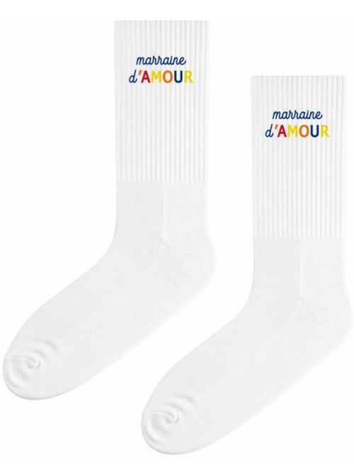 sokken MARRAINE D'AMOUR COLORÉE WAF - Kiabi sokken MARRAINE D'AMOUR COLORÉE WAF - Kiabi