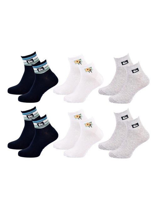 Sokken quiksilver quarter - set van 6 - Kiabi