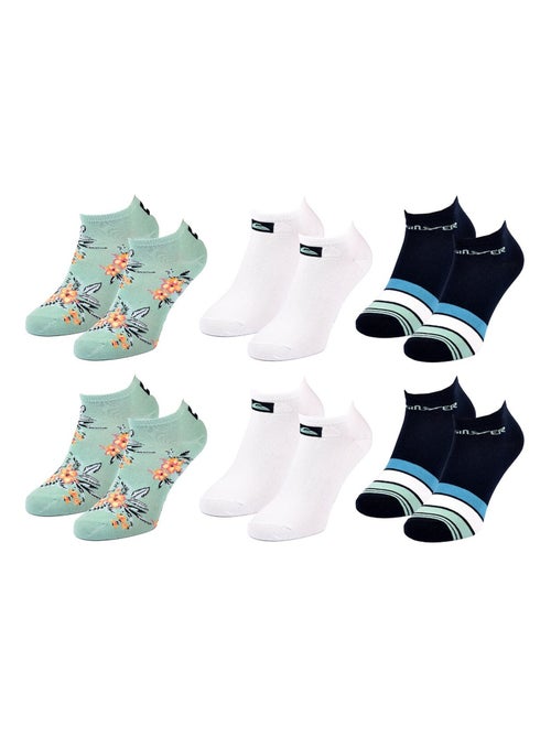 Sokken quiksilver sneaker - set van 6 - Kiabi