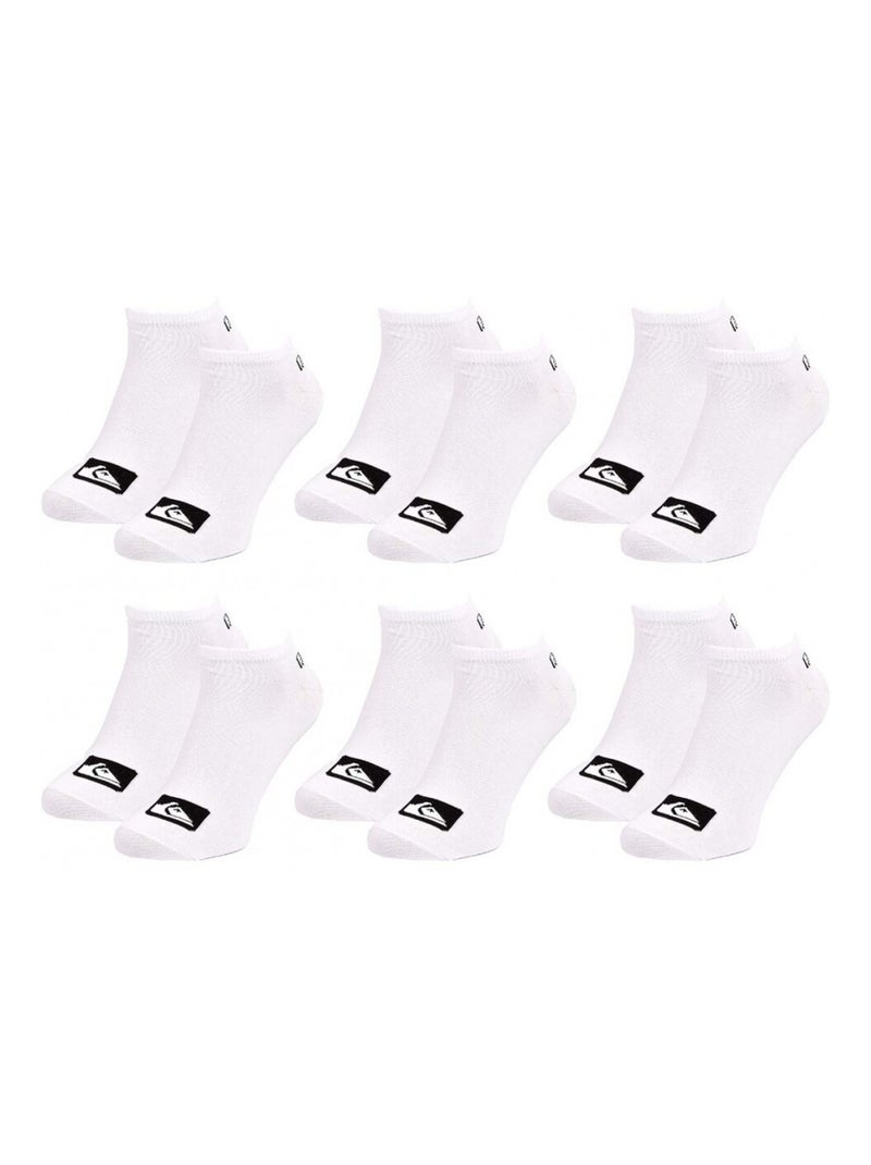 Sokken QUIKSILVER SNEAKER - Set van 6 Wit - Kiabi