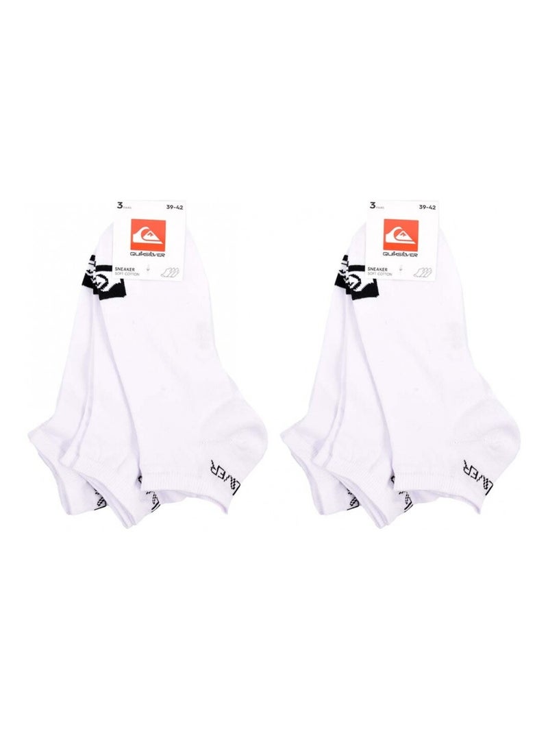 Sokken QUIKSILVER SNEAKER - Set van 6 Wit - Kiabi