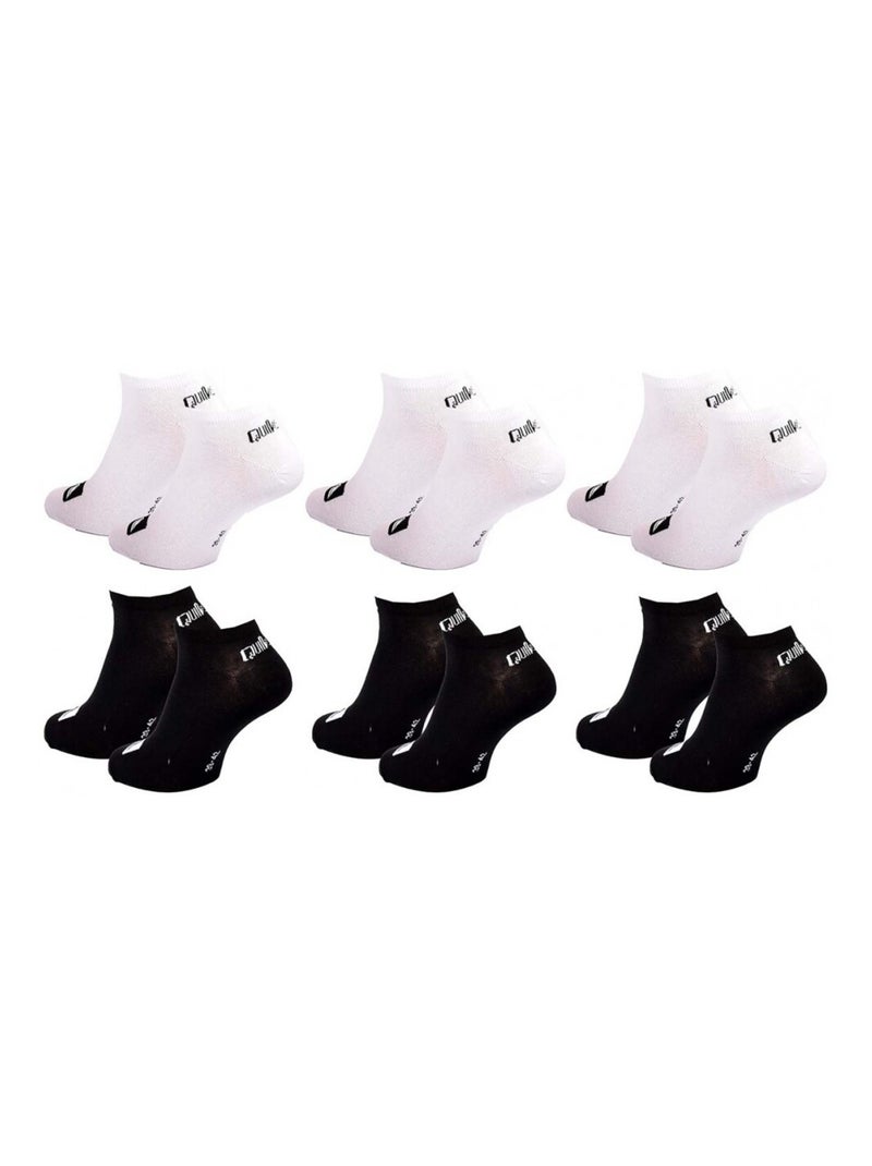Sokken QUIKSILVER SNEAKER - Set van 6 Wit Zwart - Kiabi