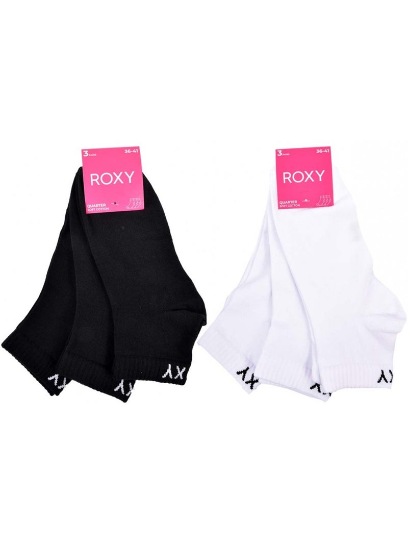 Sokken roxy quarter - set van 6 paar Multicolor - Kiabi