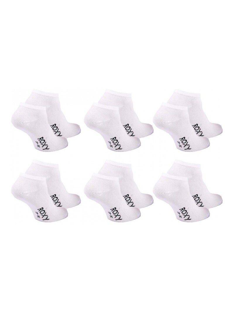 Sokken ROXY SNEAKER - Set van 6 Wit - Kiabi