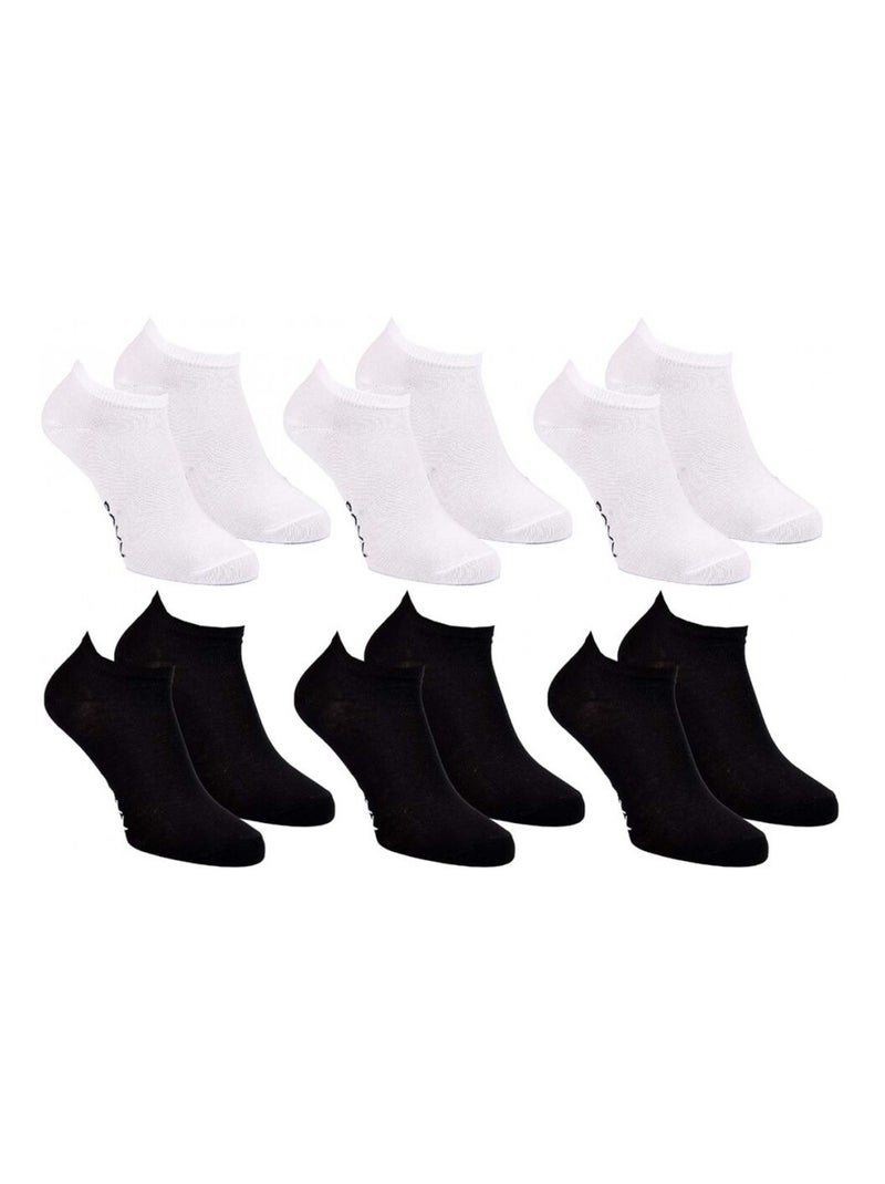 Sokken ROXY SNEAKER - Set van 6 Wit Zwart - Kiabi
