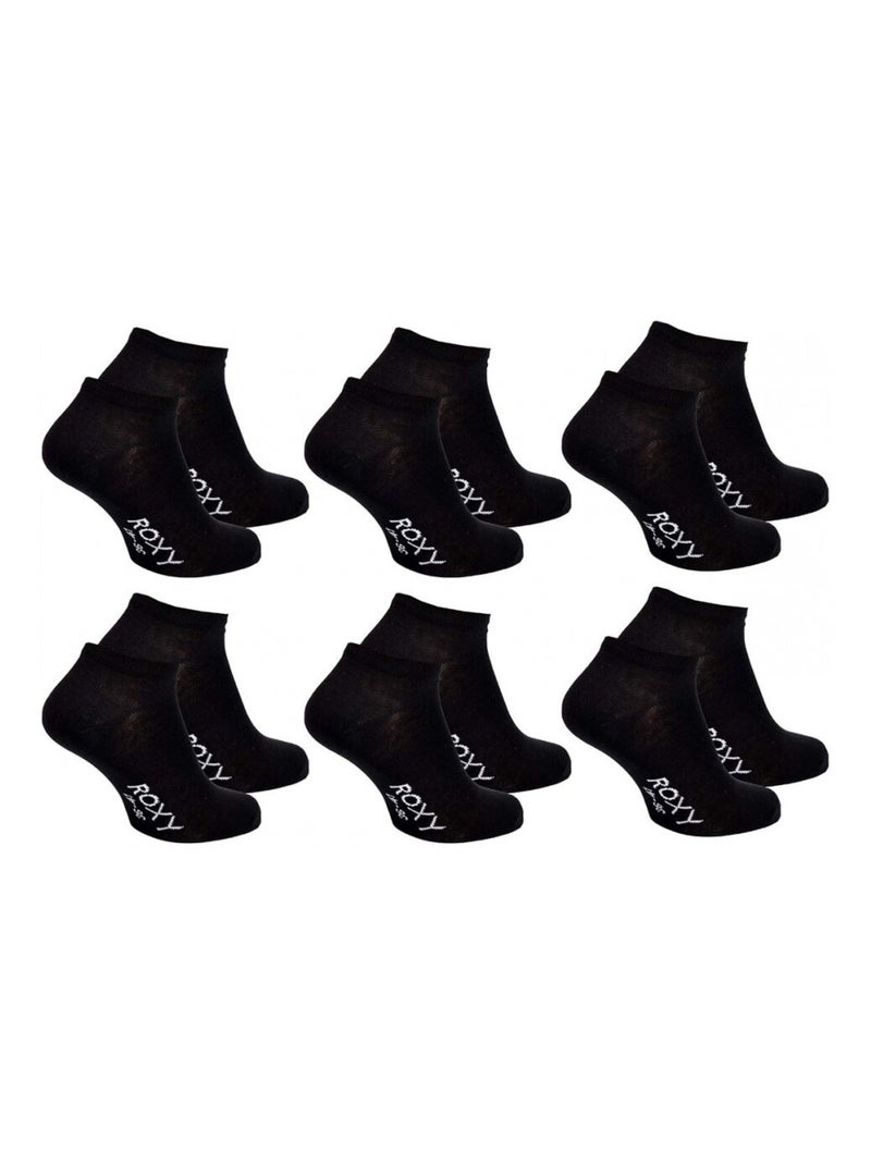 Sokken ROXY SNEAKER - Set van 6 Zwart - Kiabi