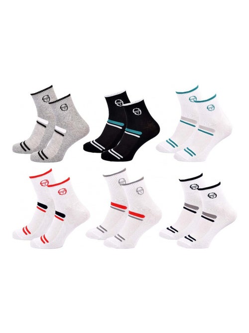 Sokken sergio tacchini quarter - set van 6 paar - Kiabi