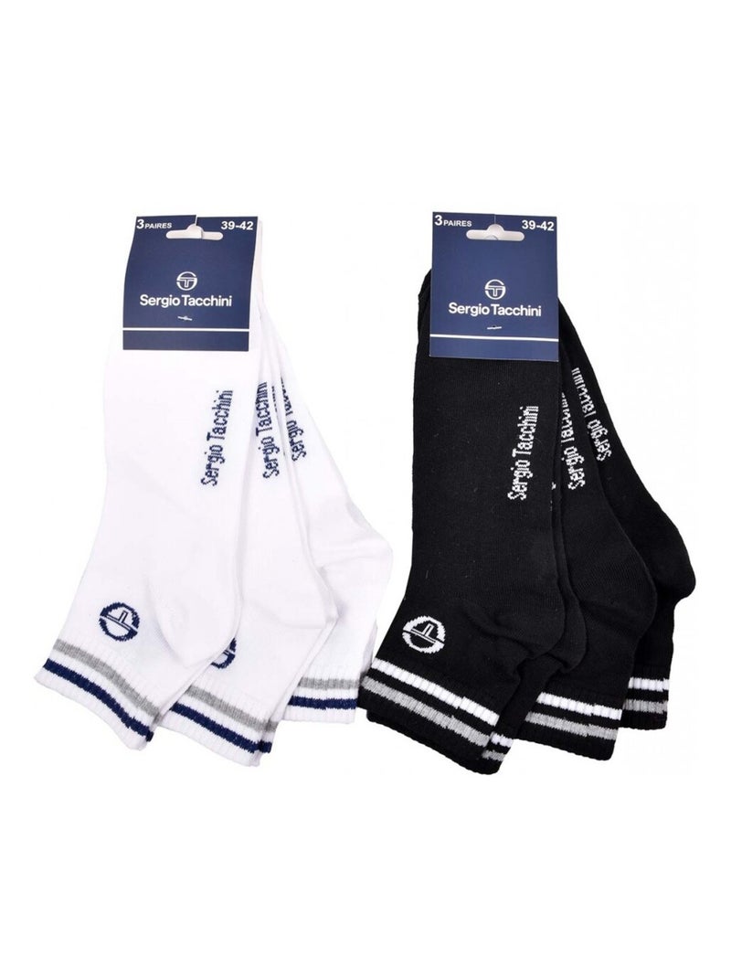 Sokken sergio tacchini quarter - set van 6 paar Multicolor - Kiabi