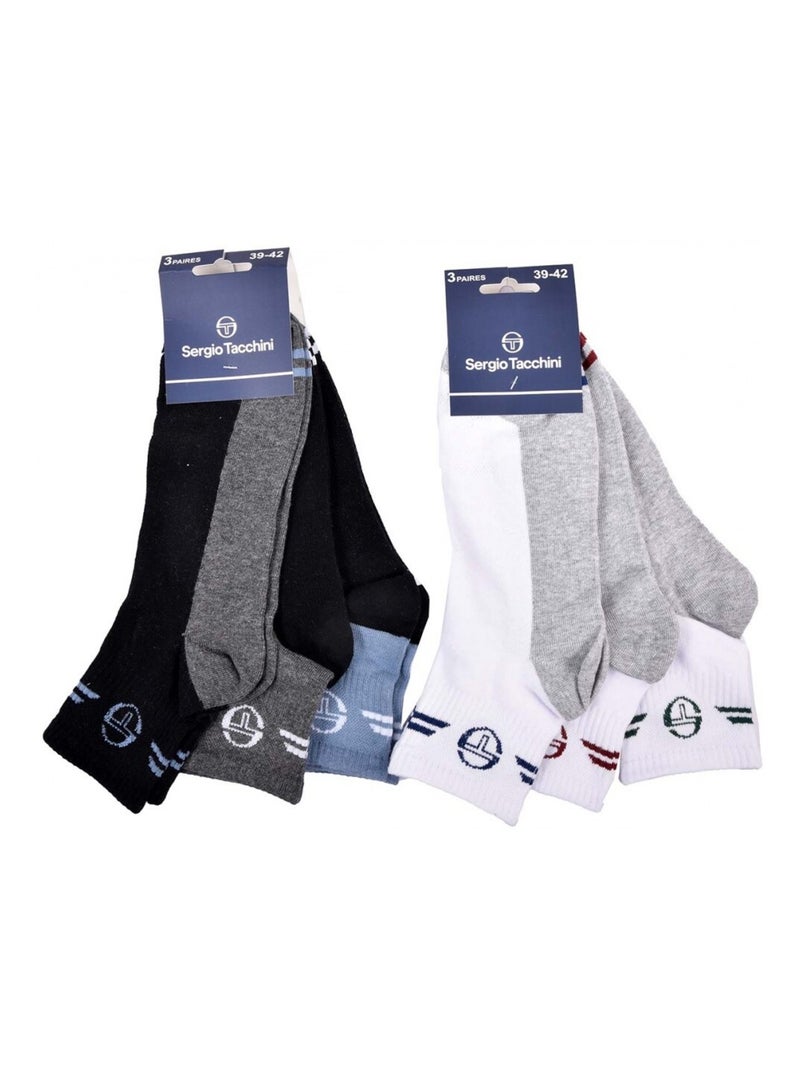 Sokken SERGIO TACCHINI QUARTER - Set van 6 paar Multicolor - Kiabi