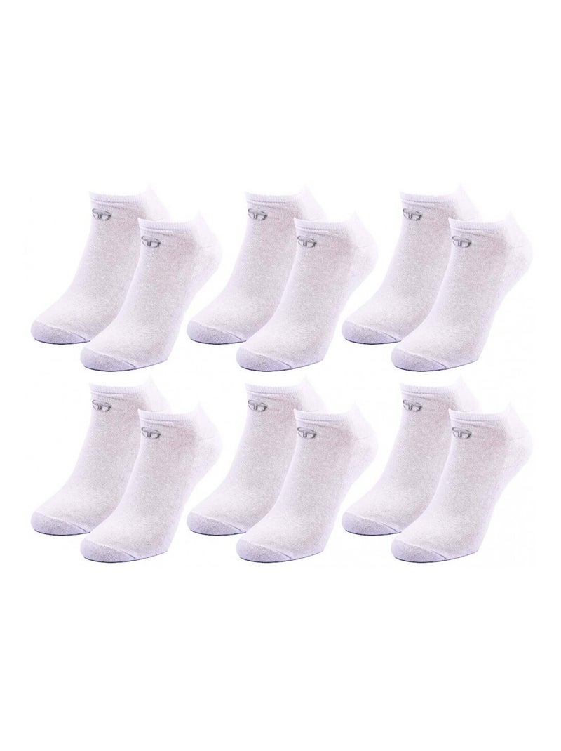 Sokken sergio tacchini sneaker - set van 6 Multicolor - Kiabi