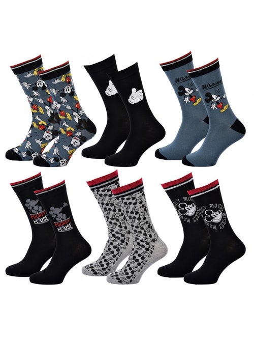 Sokken Set Cadeaux Heren LICENCE - Set van 6 - Kiabi Sokken Set Cadeaux Heren LICENCE - Set van 6 - Kiabi