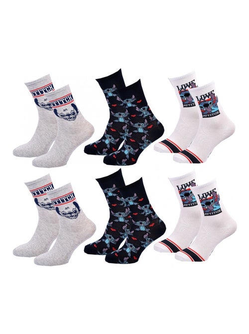 Sokken Set Dames LILO ET STITCH - Set van 9 - Kiabi Sokken Set Dames LILO ET STITCH - Set van 9 - Kiabi
