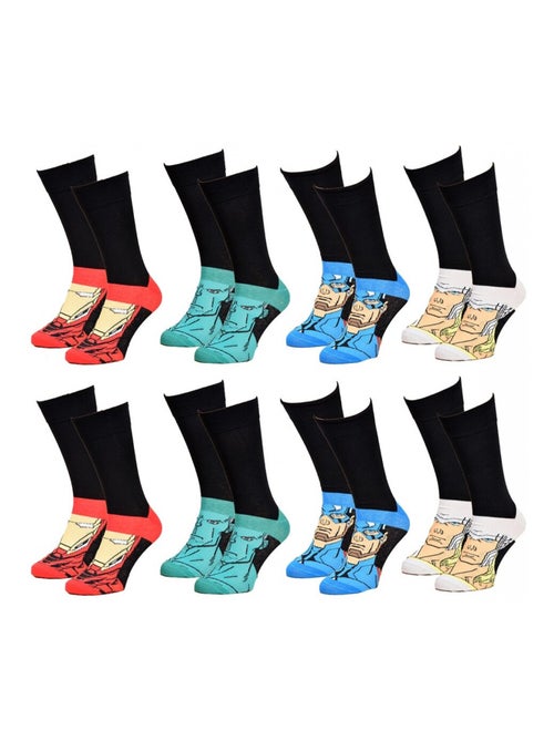 Sokken Set HEREN AVENGERS - Set van 8 - Kiabi Sokken Set HEREN AVENGERS - Set van 8 - Kiabi