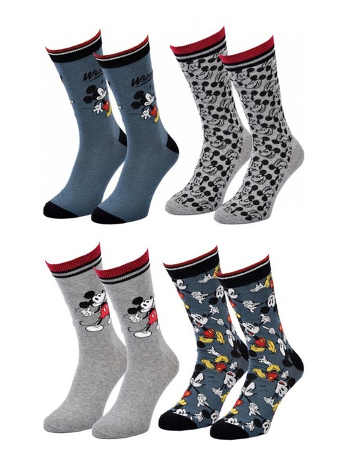 Sokken Set Heren DISNEY MICKEY MOUSE - Set van 4 - Kiabi Sokken Set Heren DISNEY MICKEY MOUSE - Set van 4 - Kiabi