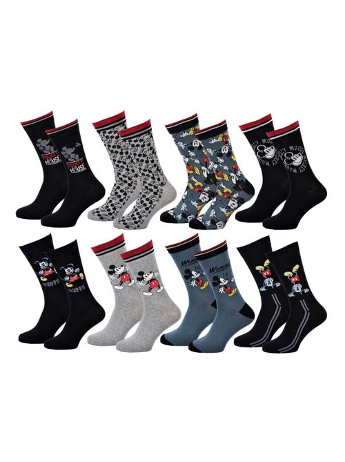 Sokken set heren DISNEY MICKEY MOUSE - Set van 8 - Kiabi Sokken set heren DISNEY MICKEY MOUSE - Set van 8 - Kiabi