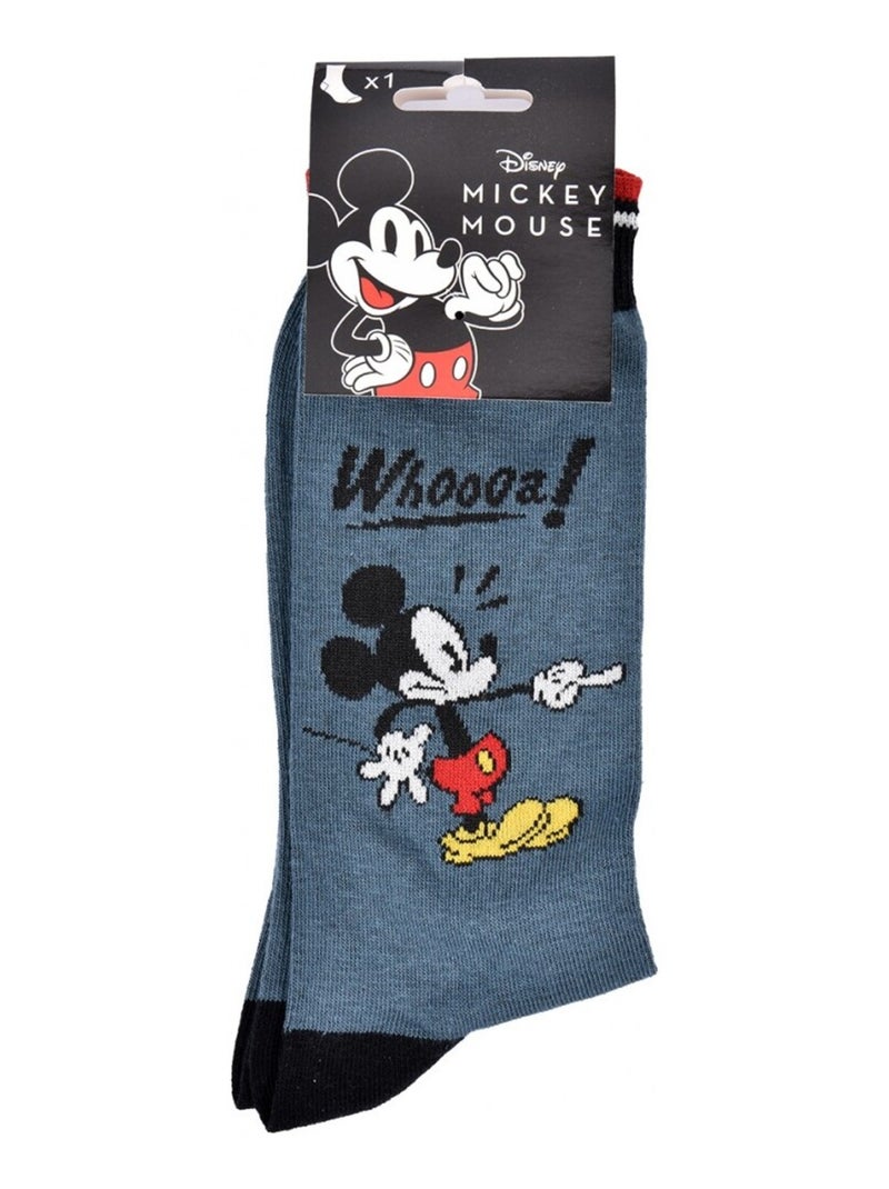 Sokken Set Heren DISNEY MICKEY MOUSE Blauw Zwart Wit - Kiabi