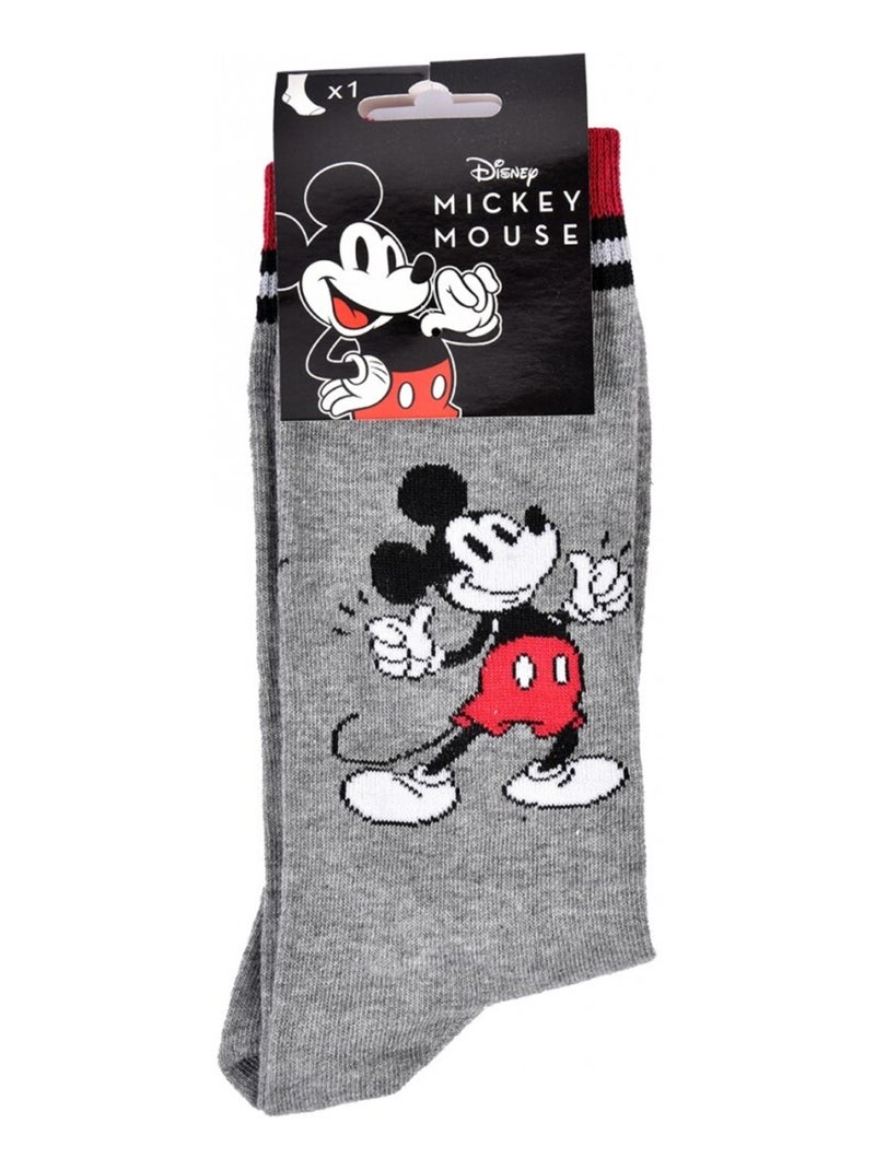 Sokken Set Heren DISNEY MICKEY MOUSE Roodgrijs Wit - Kiabi