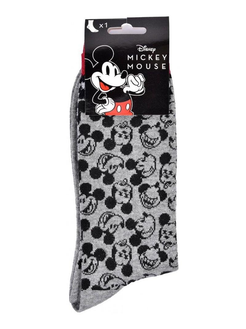 Sokken Set Heren DISNEY MICKEY MOUSE Roodgrijs Zwart - Kiabi