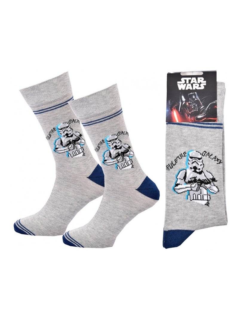 Sokken Set Heren DISNEY STAR WARS Grijs Blauw - Kiabi
