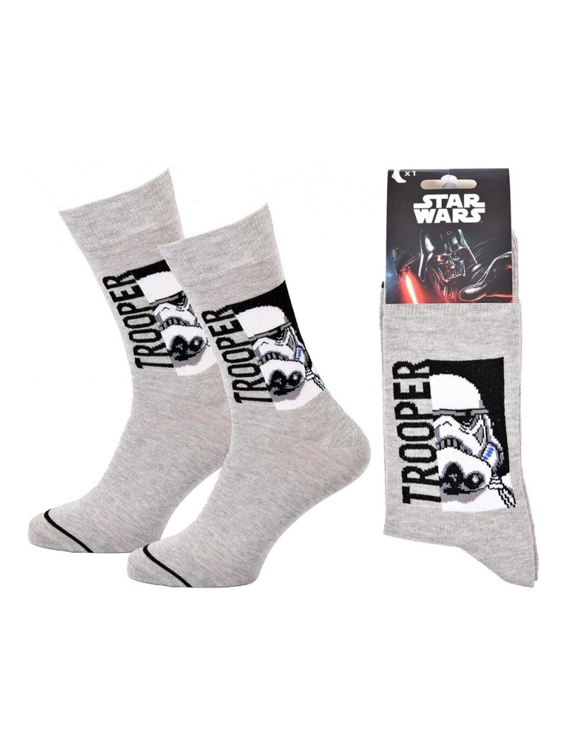 Sokken Set Heren DISNEY STAR WARS Grijs Zwart Wit - Kiabi