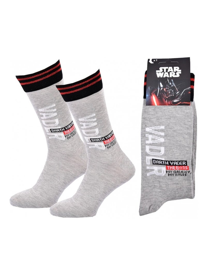 Sokken Set Heren DISNEY STAR WARS Roodgrijs Zwart - Kiabi