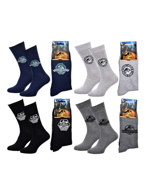 Sokken Set HEREN JURASSIC WORLD - Set van 4 - Kiabi Sokken Set HEREN JURASSIC WORLD - Set van 4 - Kiabi
