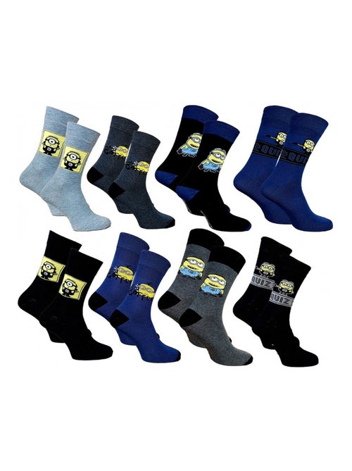 Sokken Set HEREN LES MINIONS - Set van 8 - Kiabi Sokken Set HEREN LES MINIONS - Set van 8 - Kiabi