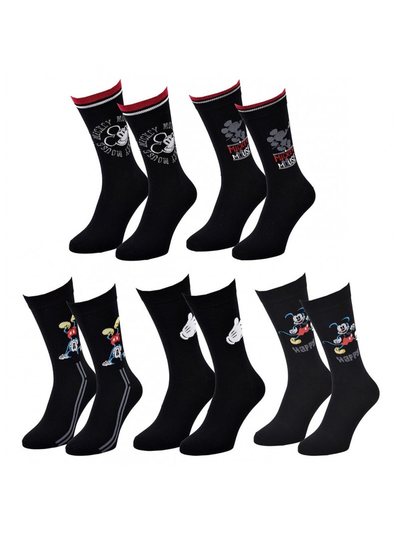 Sokken Set Heren LICENCE - Set van 5 paar Zwart Multicolor - Kiabi