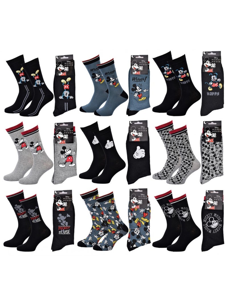 Sokken Set Heren LICENCE - Set van 9 paar Zwart Multicolor Grijs - Kiabi