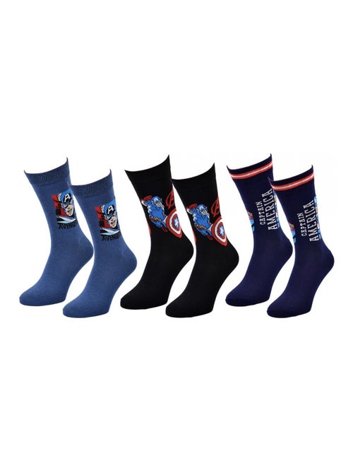 Sokken Set Heren MARVEL AVENGERS - Set van 3 - Kiabi Sokken Set Heren MARVEL AVENGERS - Set van 3 - Kiabi