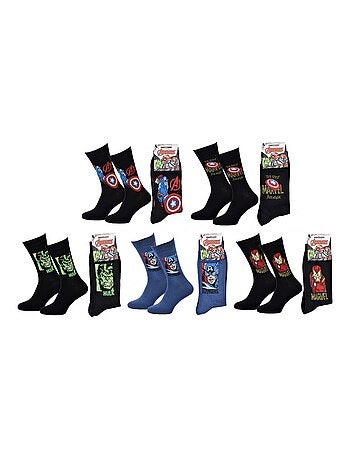 Sokken Set Heren MARVEL AVENGERS - Set van 5