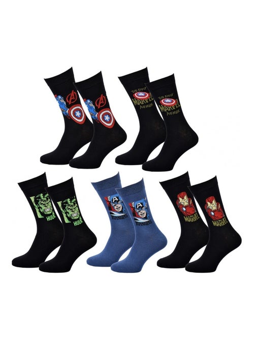 Sokken Set Heren MARVEL AVENGERS - Set van 5 - Kiabi Sokken Set Heren MARVEL AVENGERS - Set van 5 - Kiabi