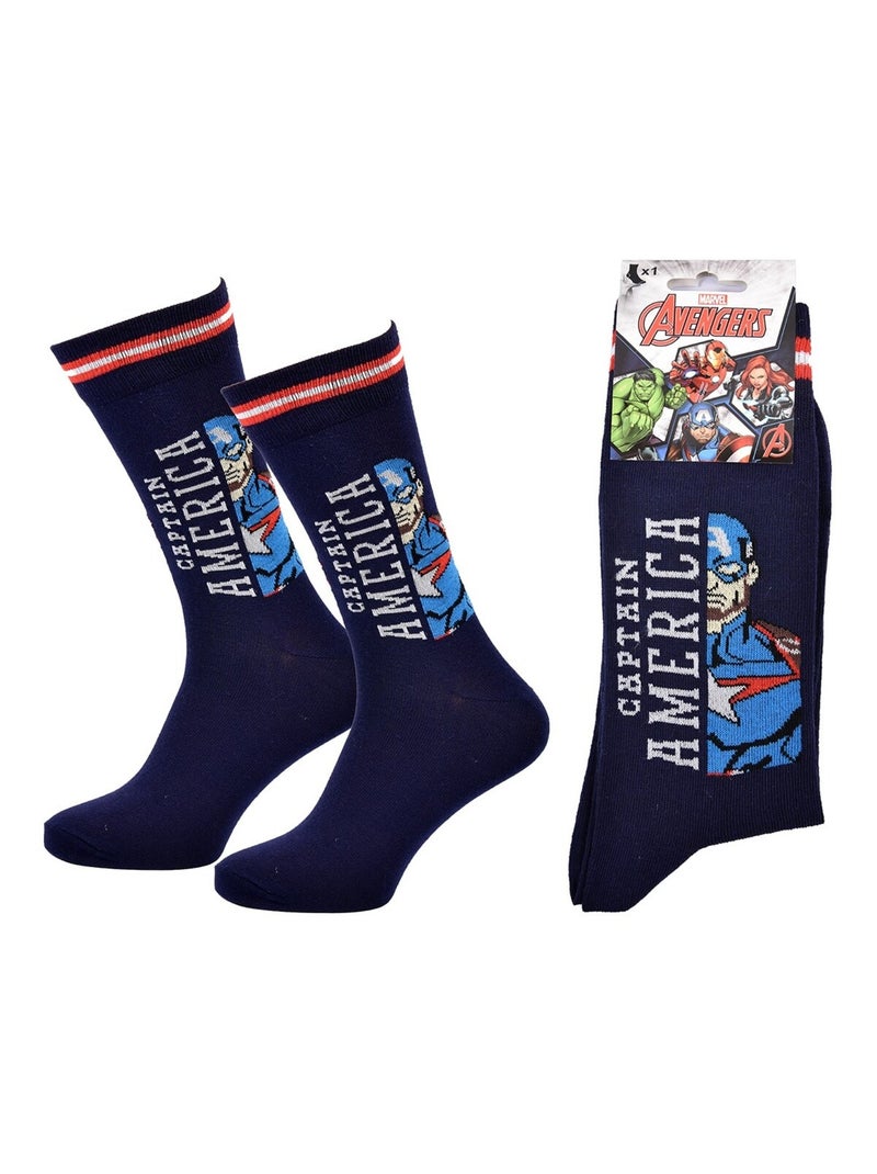 Sokken Set Heren MARVEL AVENGERS Kobaltblauw - Kiabi
