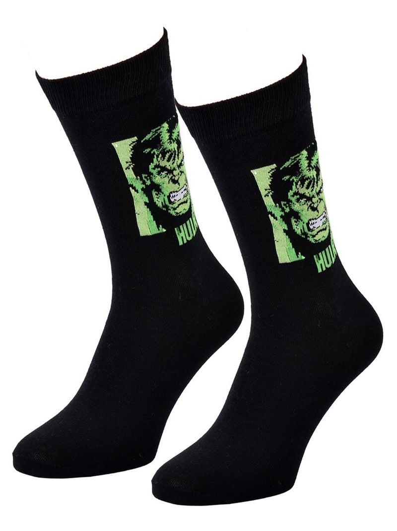 Sokken Set Heren MARVEL AVENGERS Zwart Groen - Kiabi