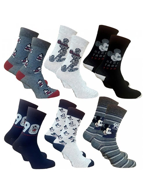 Sokken Set Heren MICKEY - Set van 6 paar - Kiabi Sokken Set Heren MICKEY - Set van 6 paar - Kiabi