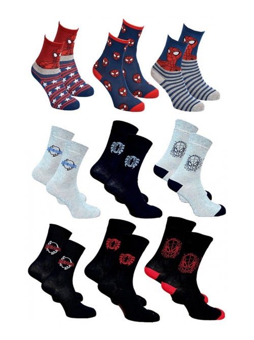 Sokken Set Heren SPIDERMAN - Set van 9 - Kiabi