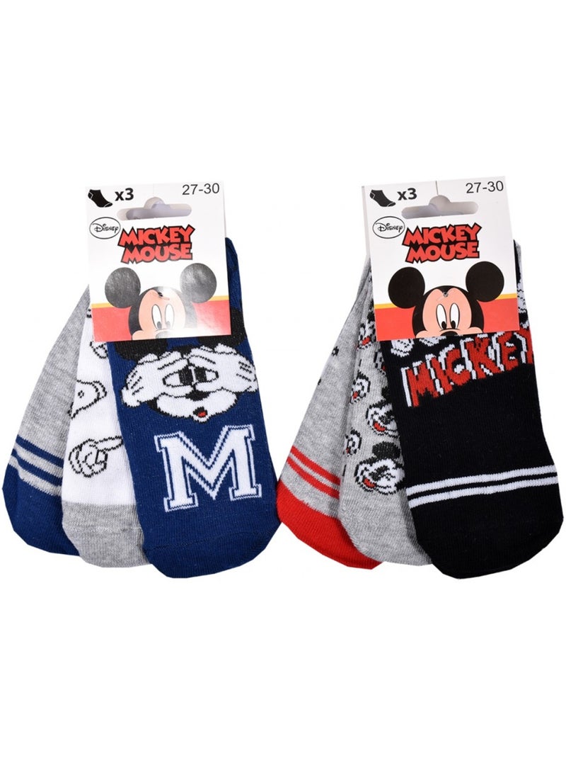 Sokken Set Jongen DISNEY MICKEY MOUSE - Set van 9 Wit Multikleur Zwart - Kiabi