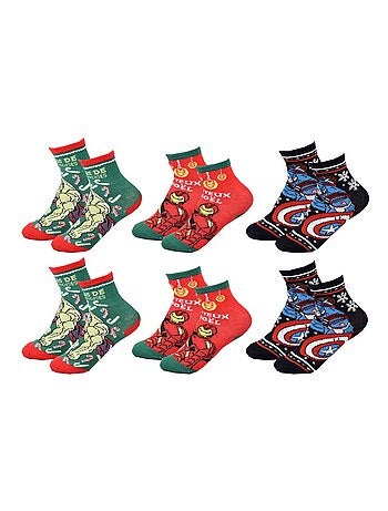 Sokken Set Jongen MARVEL AVENGERS Set van 6 Paar