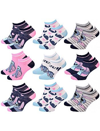 Sokken Set Meisje DISNEY LILO EN STITCH Set van 9